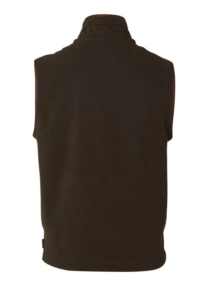 Men Gilets Holland Cooper Country Fleece Gilet Khaki