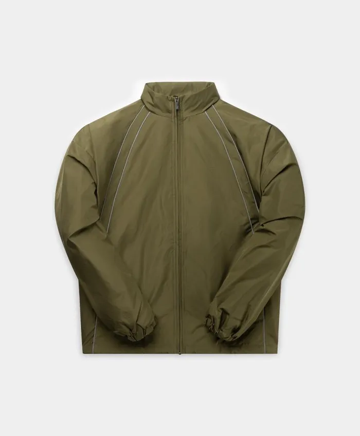 Men Green Taye Logo Relaxed Track Jacket Daily Paper Jackets