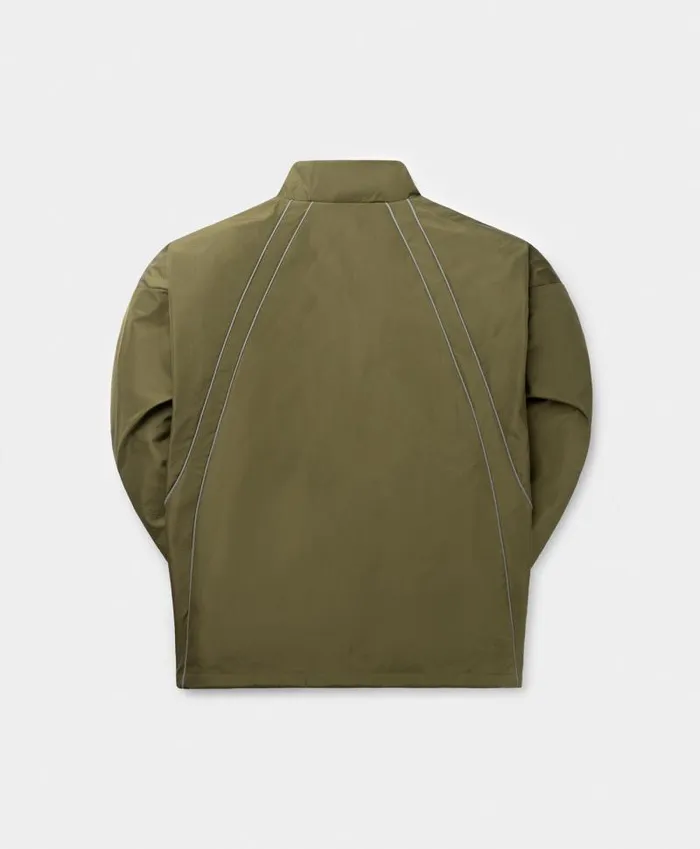Men Green Taye Logo Relaxed Track Jacket Daily Paper Jackets Men Green Taye Logo Relaxed Track Jacket Daily Paper Jackets