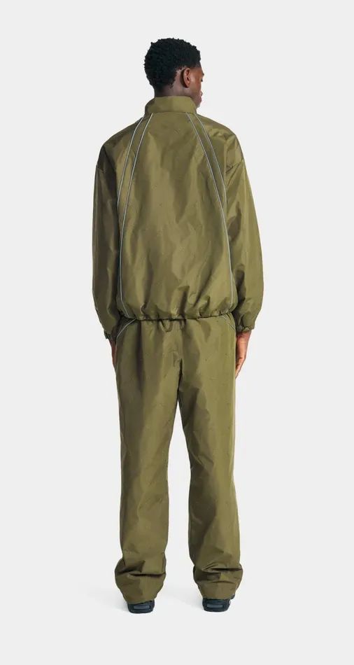 Men Green Taye Logo Relaxed Track Jacket Daily Paper Jackets Men Green Taye Logo Relaxed Track Jacket Daily Paper Jackets
