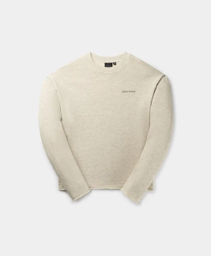 Men Grey Marl Aniola Sweater Daily Paper Hoodies and Sweaters