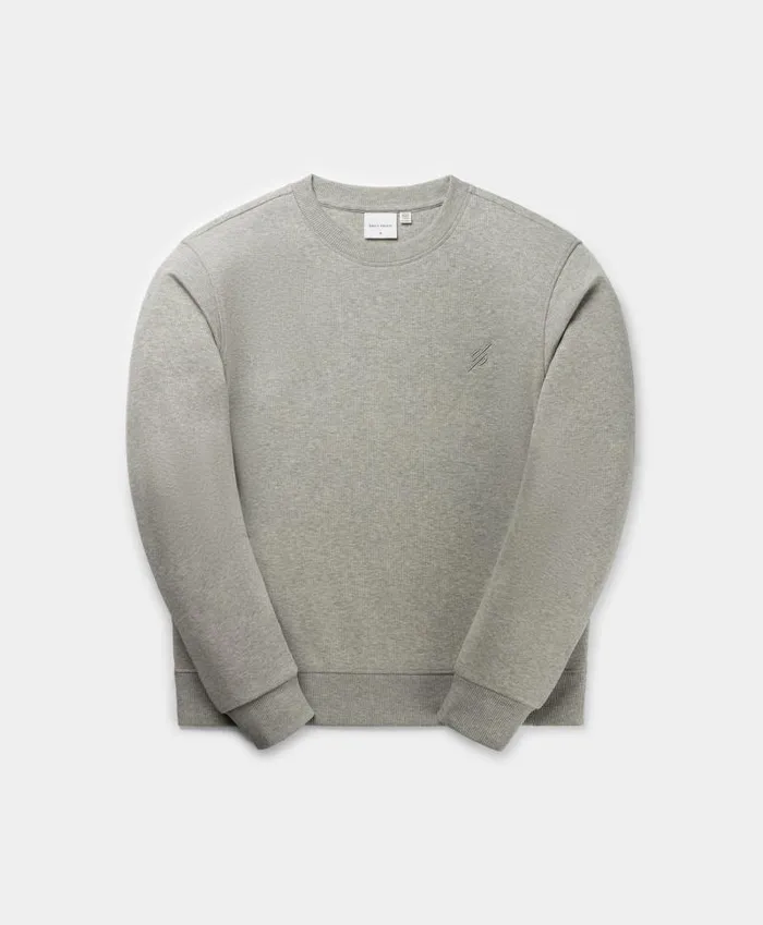 Men Grey Melange Mono Rib Sweater Daily Paper Hoodies and Sweaters
