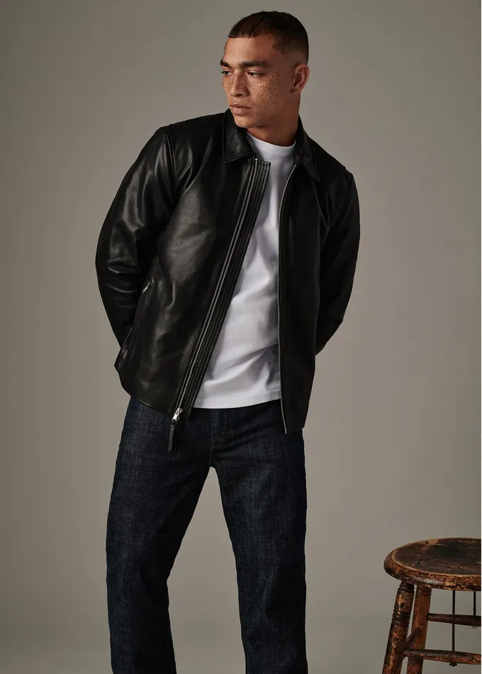 Men Jackets Outerwear Joe8217s Jeans REFINED LEATHER MOTO Black