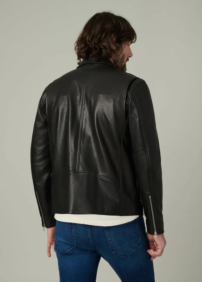 Men Jackets Outerwear Joe8217s Jeans REFINED LEATHER MOTO Black