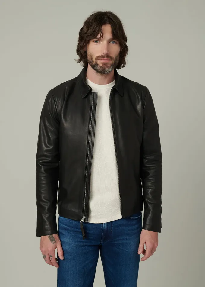 Men Jackets Outerwear Joe8217s Jeans REFINED LEATHER MOTO Black