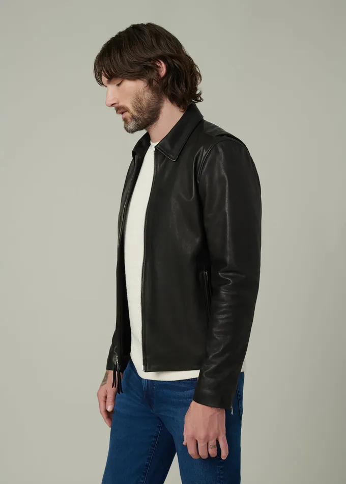 Men Jackets Outerwear Joe8217s Jeans REFINED LEATHER MOTO Black