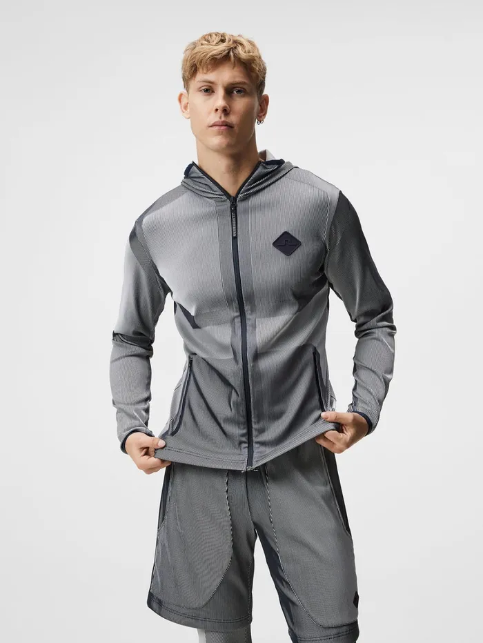 Men Jacquard Hood JL Navy JLindeberg Jackets