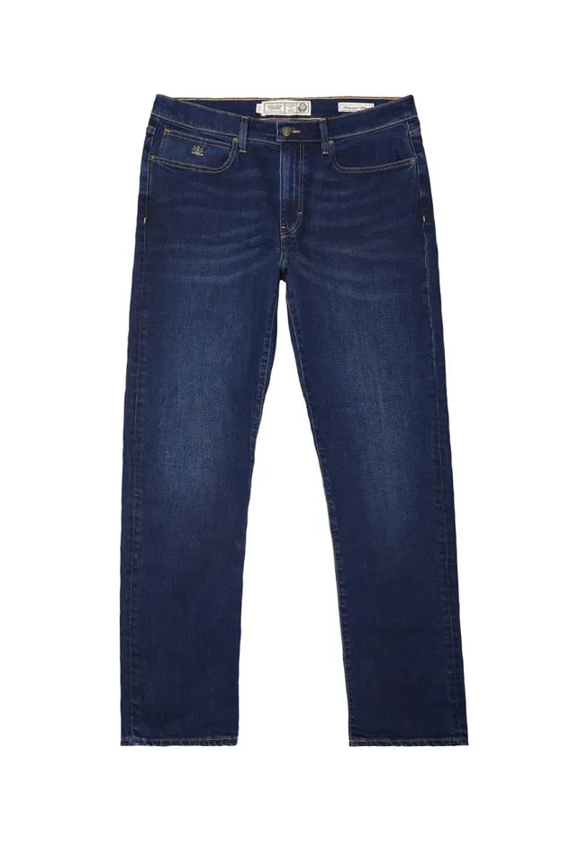 Men Jeans Holland Cooper Classic Straight Jean Washed Indigo Men Jeans Holland Cooper Classic Straight Jean Washed Indigo