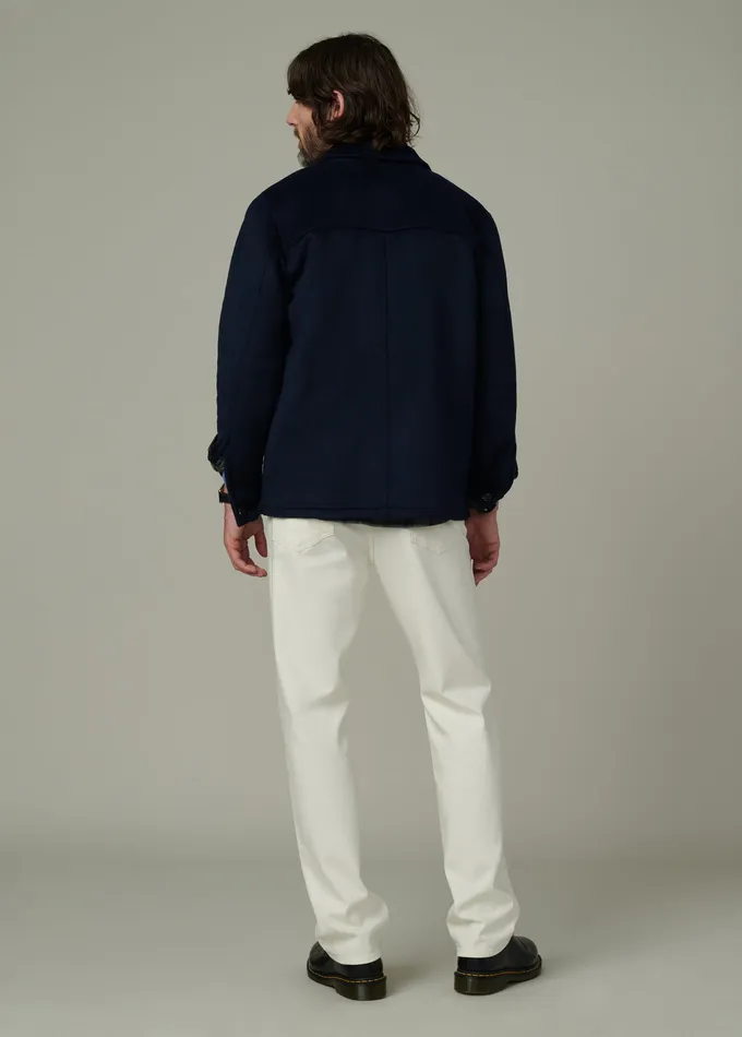 Men Joe8217s Jeans LEON WOOL OVERSHIRT True Navy Jackets Outerwear