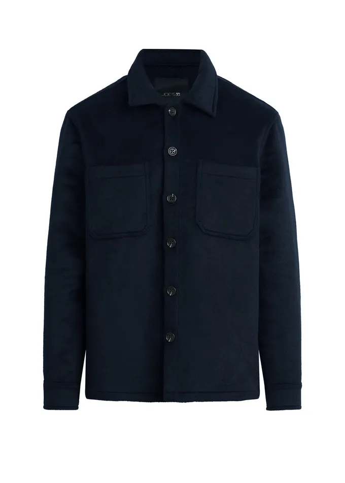 Men Joe8217s Jeans LEON WOOL OVERSHIRT True Navy Jackets Outerwear