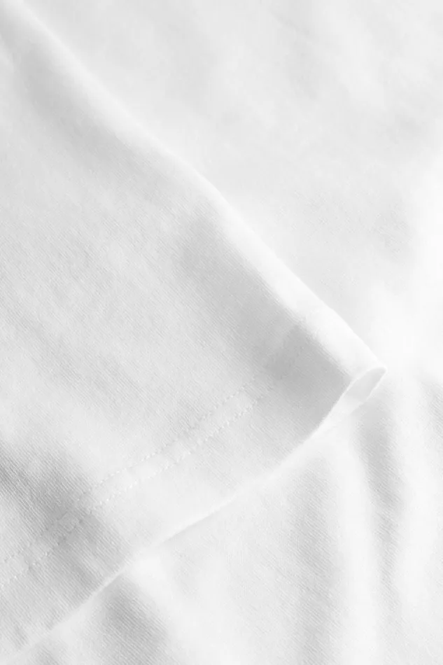 Men Johannes Organic Cap Print Tshirt White Norse Projects TShirts