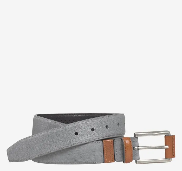 Men Johnston and Murphy Belts XC4 Sport Casual Belt Gray Nubuck