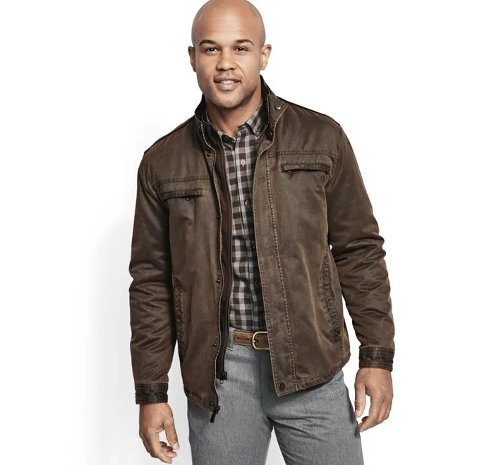 Men Johnston and Murphy Coats Jackets and Vests Antique Cotton Jacket Brown Men Johnston and Murphy Coats Jackets and Vests Antique Cotton Jacket Brown