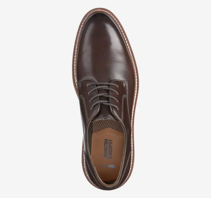 Men Johnston and Murphy Dress Shoes Upton Plain Toe Mahogany Full Grain Men Johnston and Murphy Dress Shoes Upton Plain Toe Mahogany Full Grain