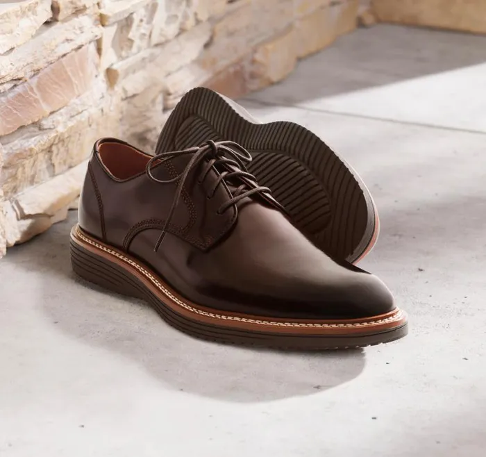 Men Johnston and Murphy Dress Shoes Upton Plain Toe Mahogany Full Grain Men Johnston and Murphy Dress Shoes Upton Plain Toe Mahogany Full Grain