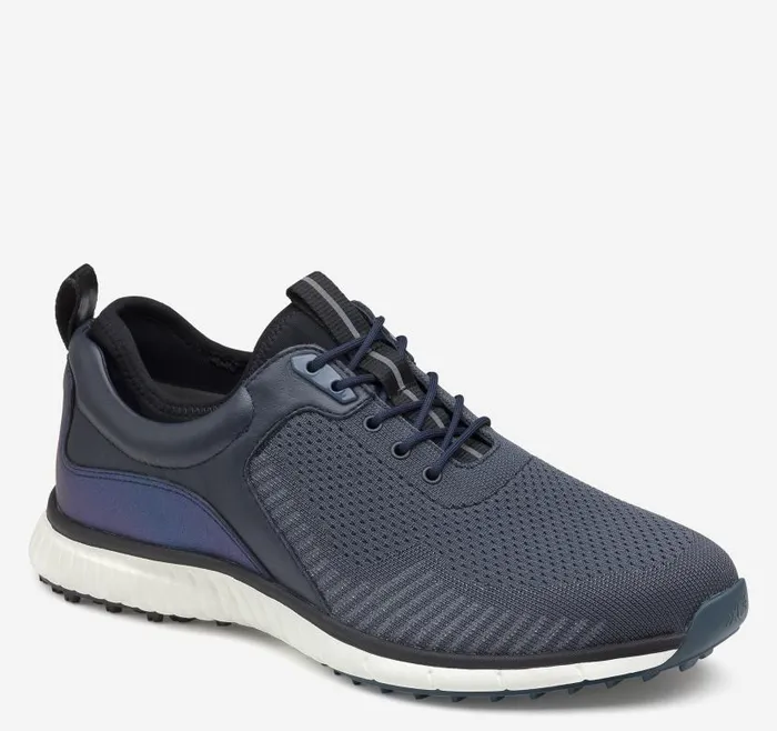 Men Johnston and Murphy Golf XC4 H2Sport Hybrid Knit UThroat Navy Knitnavy Full Grain