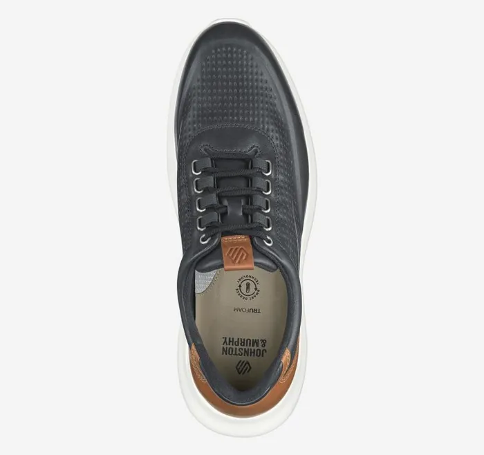 Men Johnston and Murphy LaceUps Amherst 20 Embossed UThroat Black Full Grain Men Johnston and Murphy LaceUps Amherst 20 Embossed UThroat Black Full Grain