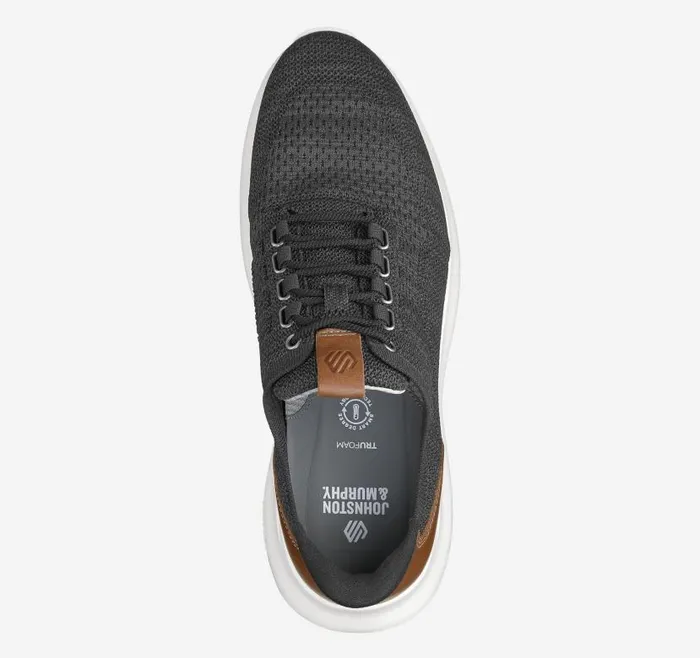 Men Johnston and Murphy LaceUps Amherst 20 Knit Plain Toe Black Heathered Knit Men Johnston and Murphy LaceUps Amherst 20 Knit Plain Toe Black Heathered Knit