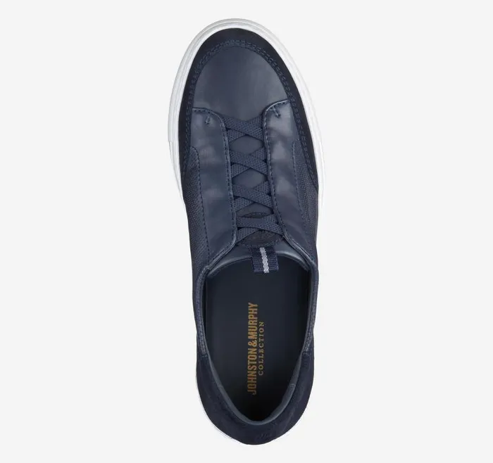 Men Johnston and Murphy LaceUps Anson Stretch LacetoToe Navy English Suedesheepskin Men Johnston and Murphy LaceUps Anson Stretch LacetoToe Navy English Suedesheepskin