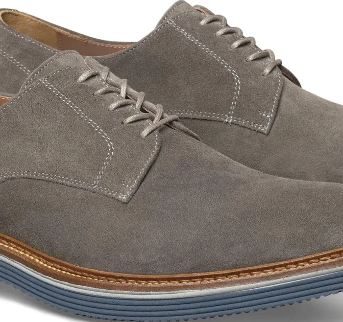 Men Johnston and Murphy LaceUps Jenson Plain Toe Gray Italian Suede Men Johnston and Murphy LaceUps Jenson Plain Toe Gray Italian Suede