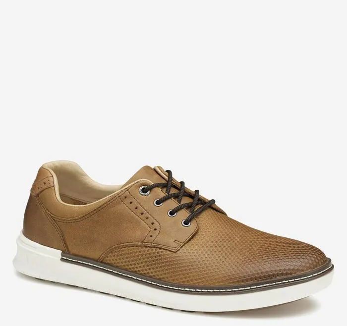 Men Johnston and Murphy LaceUps McGuffey GL2 Hybrid Plain Toe Tan Oiled Embossed Full Grain Men Johnston and Murphy LaceUps McGuffey GL2 Hybrid Plain Toe Tan Oiled Embossed Full Grain