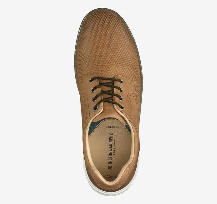 Men Johnston and Murphy LaceUps McGuffey GL2 Hybrid Plain Toe Tan Oiled Embossed Full Grain Men Johnston and Murphy LaceUps McGuffey GL2 Hybrid Plain Toe Tan Oiled Embossed Full Grain