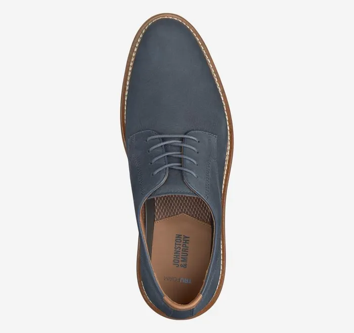 Men Johnston and Murphy LaceUps Upton Plain Toe Navy Nubuck Men Johnston and Murphy LaceUps Upton Plain Toe Navy Nubuck