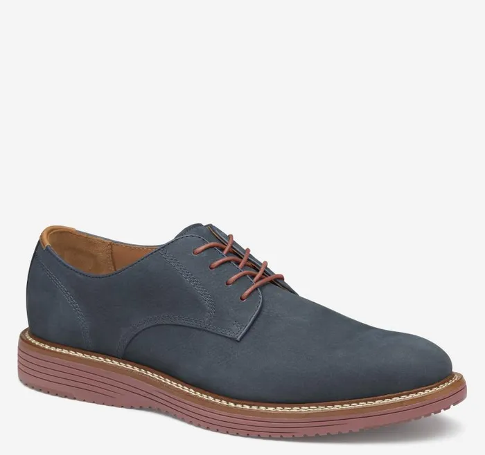 Men Johnston and Murphy LaceUps Upton Plain Toe Navy Nubuck Men Johnston and Murphy LaceUps Upton Plain Toe Navy Nubuck
