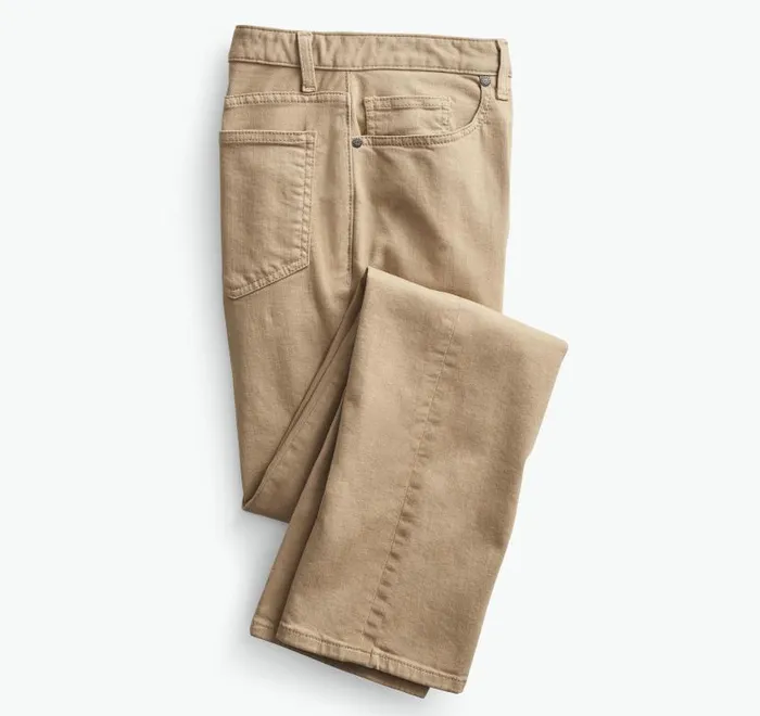 Men Johnston and Murphy Pants and Jeans Denim Jeans Khaki Overdye Men Johnston and Murphy Pants and Jeans Denim Jeans Khaki Overdye