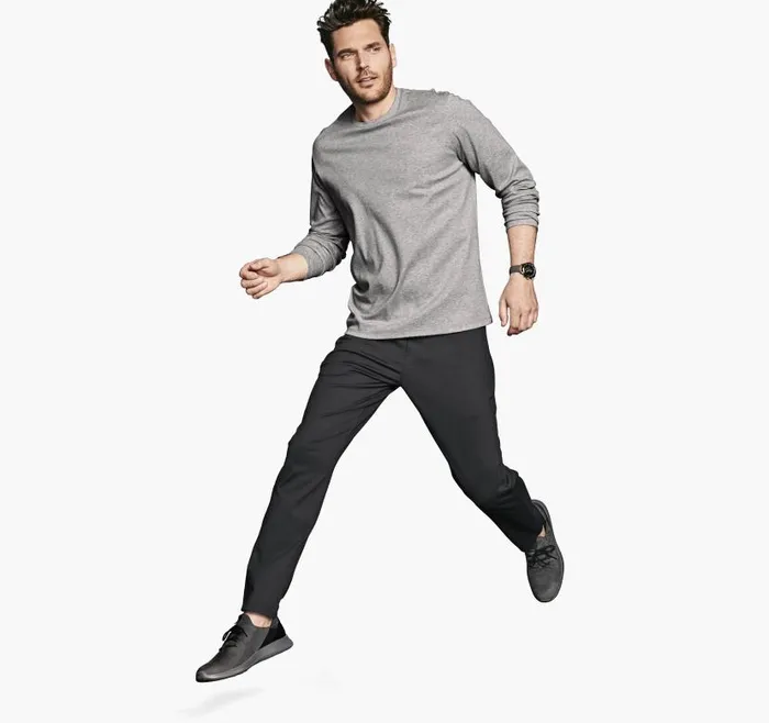 Men Johnston and Murphy Polos and Tees Essential LongSleeve Tee Gray Heather Men Johnston and Murphy Polos and Tees Essential LongSleeve Tee Gray Heather