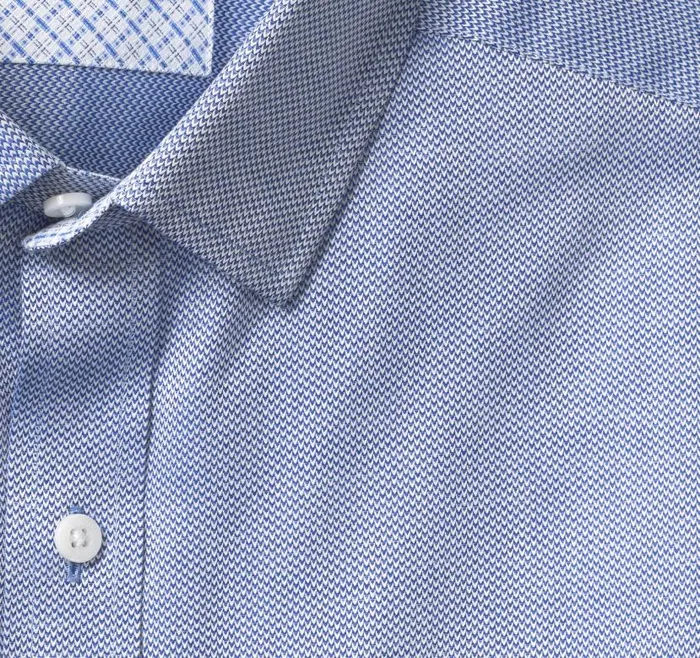 Men Johnston and Murphy Shirts Premium Cotton Shirts Royal Birdseye