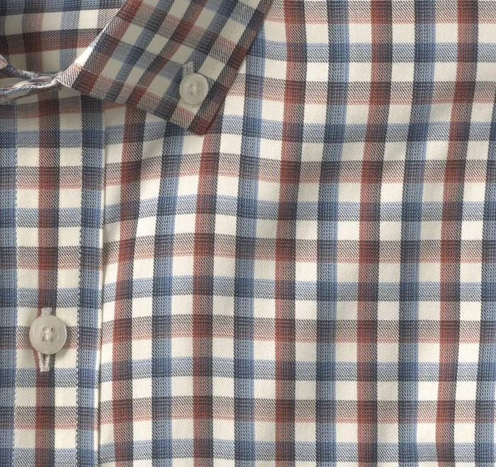 Men Johnston and Murphy Shirts XC4 Sport LongSleeve Shirt Rust Tattersall Men Johnston and Murphy Shirts XC4 Sport LongSleeve Shirt Rust Tattersall