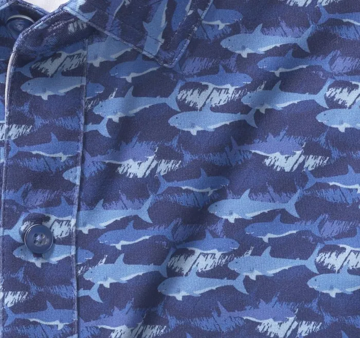 Men Johnston and Murphy ShortSleeve Shirts XC4 Performance Shirt Navy Shark Men Johnston and Murphy ShortSleeve Shirts XC4 Performance Shirt Navy Shark