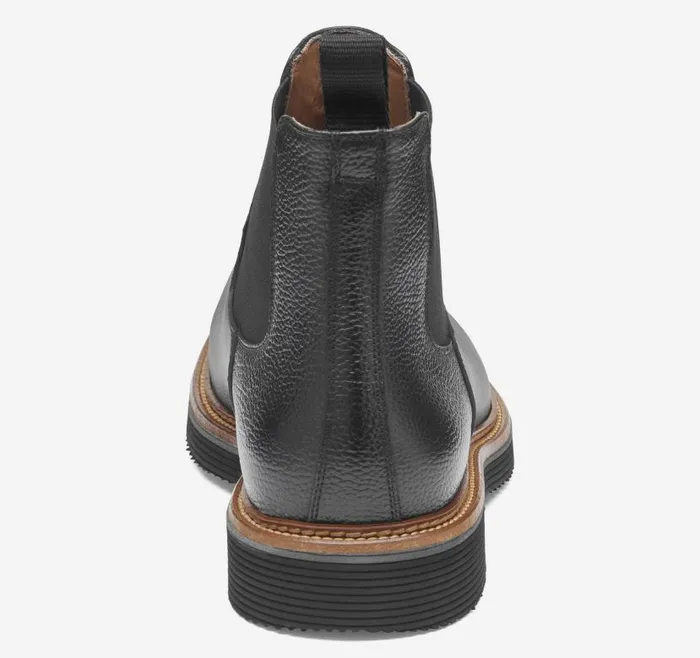 Men Johnston and Murphy SlipOns and Loafers Jenson Chelsea Boot Black Tumbled Calfskin Men Johnston and Murphy SlipOns and Loafers Jenson Chelsea Boot Black Tumbled Calfskin