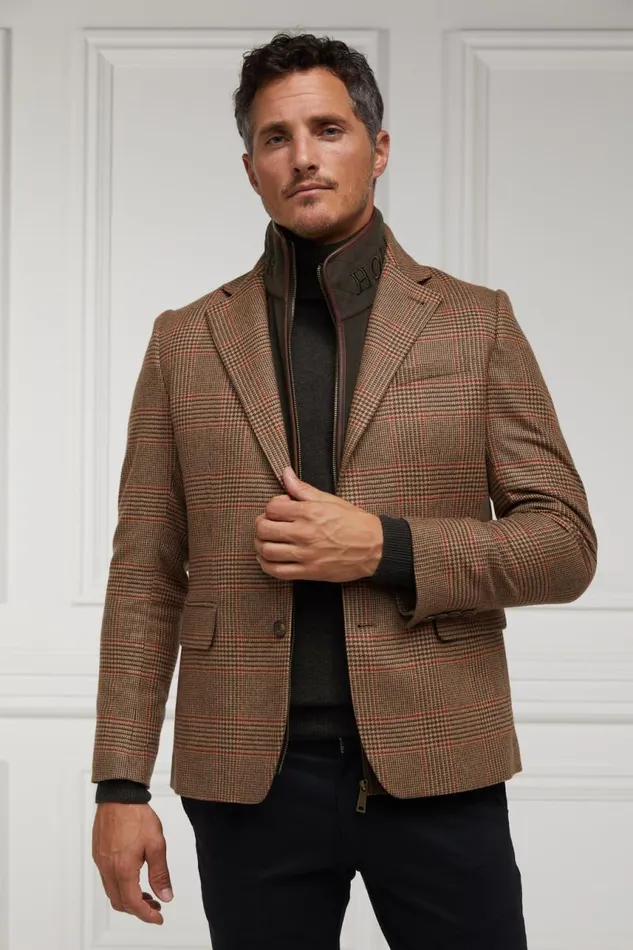 Men Knitwear Holland Cooper Byron Roll Neck Knit Charcoal