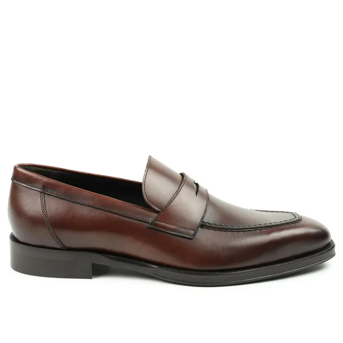 Men Loafers and Slipons Bruno Magli Nathan Penny Loafer 8211 Rust