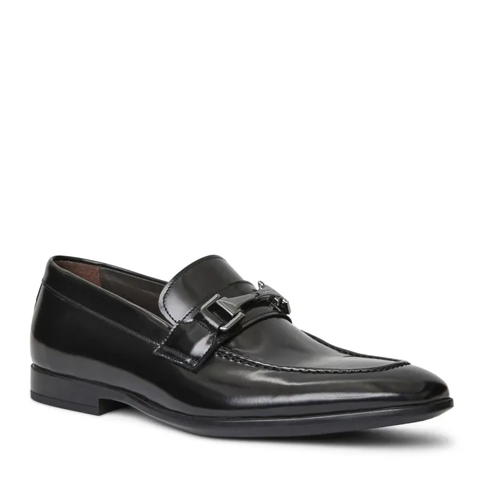 Men Loafers and Slipons Bruno Magli Saffo Slip On Black Bit Loafer Black Leather Men Loafers and Slipons Bruno Magli Saffo Slip On Black Bit Loafer Black Leather