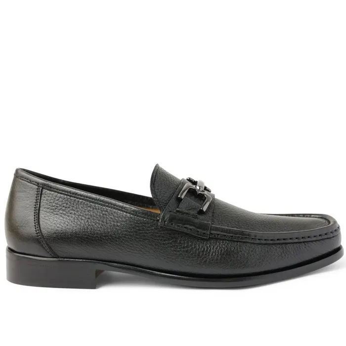 Men Loafers and Slipons Bruno Magli Trieste Classic Leather Moccasin 8211 Black Cervo