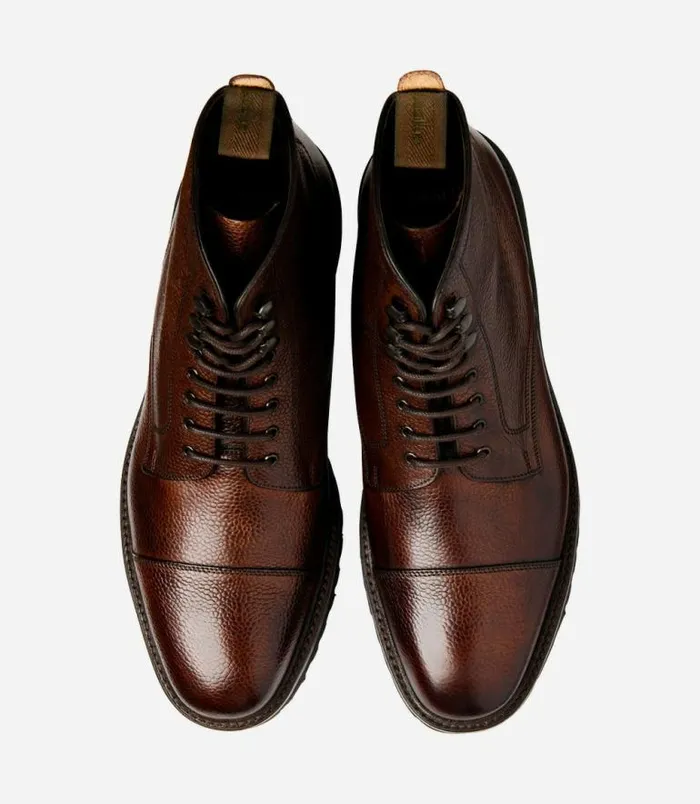 Men Loake Boots Aquarius Dark Brown Grain Men Loake Boots Aquarius Dark Brown Grain