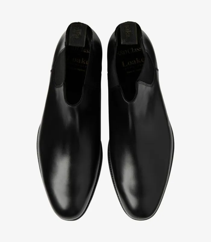 Men Loake Boots Coppergate Carbon Black
