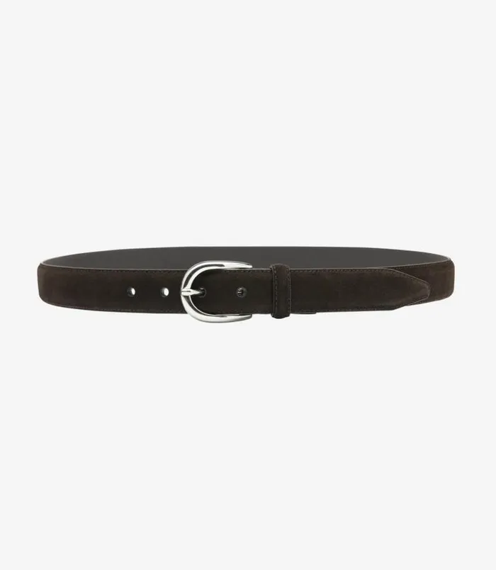 Men Loake Casual Belts Harry Belt Dark Brown Suede Men Loake Casual Belts Harry Belt Dark Brown Suede