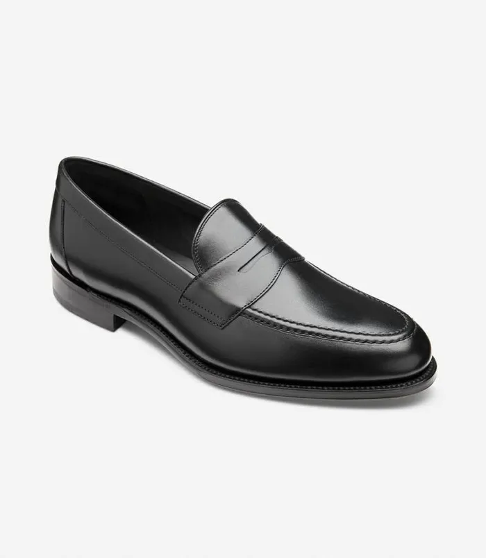 Men Loake Loafers Hornbeam Carbon Black