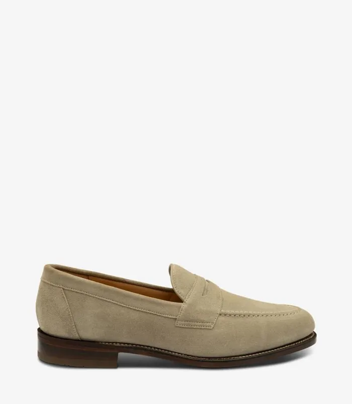 Men Loake Loafers Imperial Sand Suede