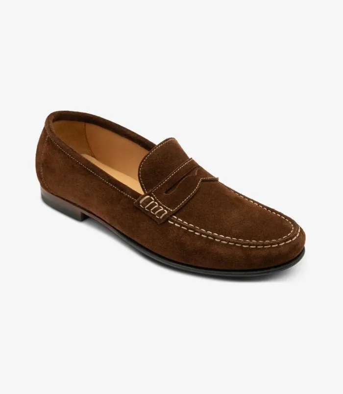 Men Loake Loafers Jefferson Brown Suede Men Loake Loafers Jefferson Brown Suede