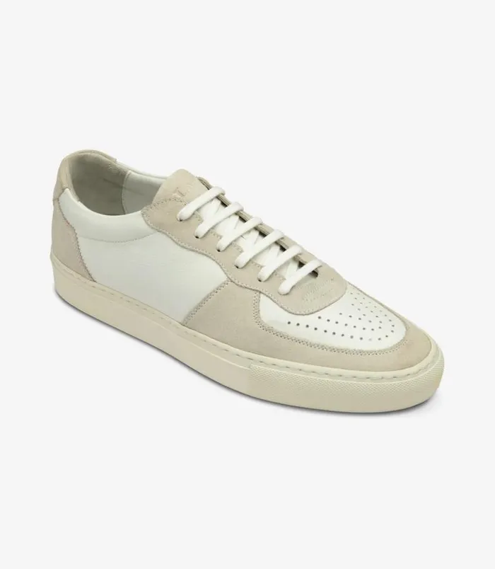 Men Loake Trainers and Sneakers Rush White and Sand Suede Men Loake Trainers and Sneakers Rush White and Sand Suede