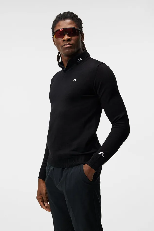 Men Lymann Black JLindeberg Knitwear