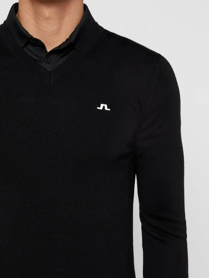 Men Lymann Black JLindeberg Knitwear