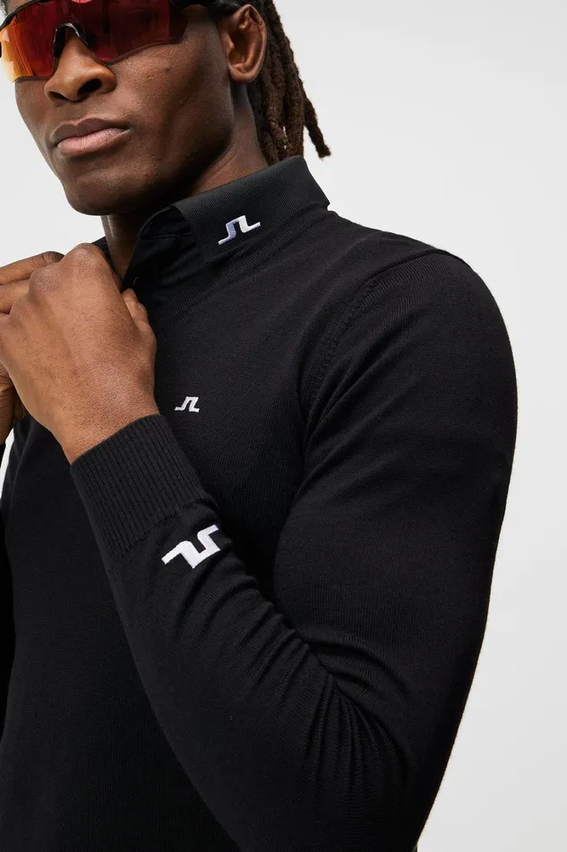 Men Lymann Black JLindeberg Knitwear