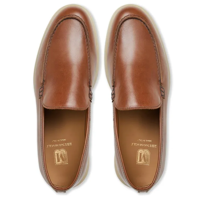 Men M BY BRUNO MAGLI Bruno Magli Primo Casual Slip On Loafer Cognac Leather Men M BY BRUNO MAGLI Bruno Magli Primo Casual Slip On Loafer Cognac Leather