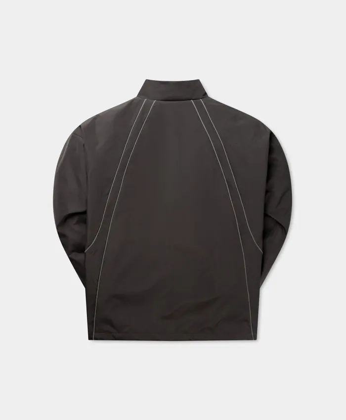 Men Obsidian Black Taye Logo Relaxed Track Jacket Daily Paper Jackets Men Obsidian Black Taye Logo Relaxed Track Jacket Daily Paper Jackets